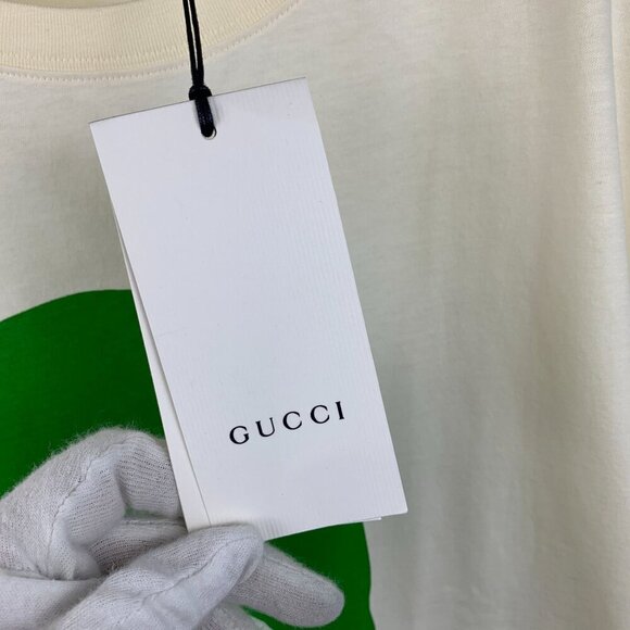 NWT Gucci Manifesto Mask Print Oversized Cotton T-Shirt in White Size XXL - Picture 10 of 13